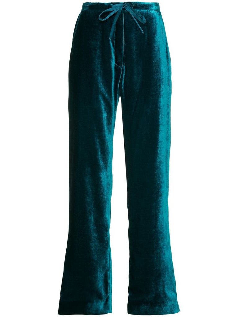 velvet pyjama trousers