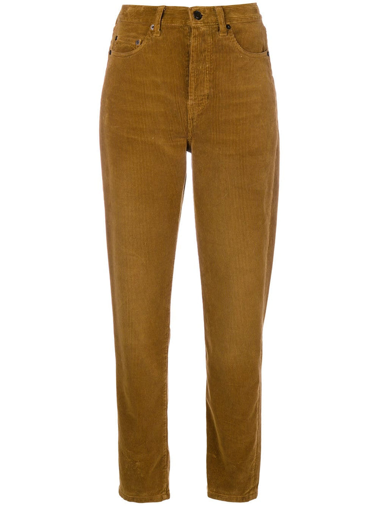 high-waisted cord trousers