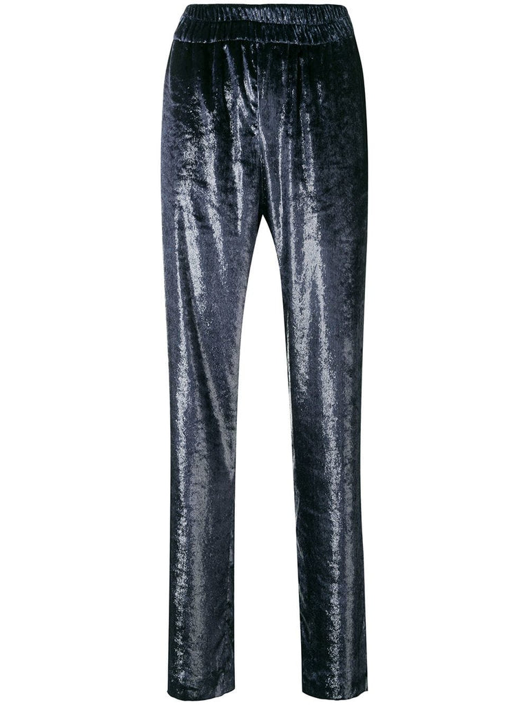 velvet lounge trousers