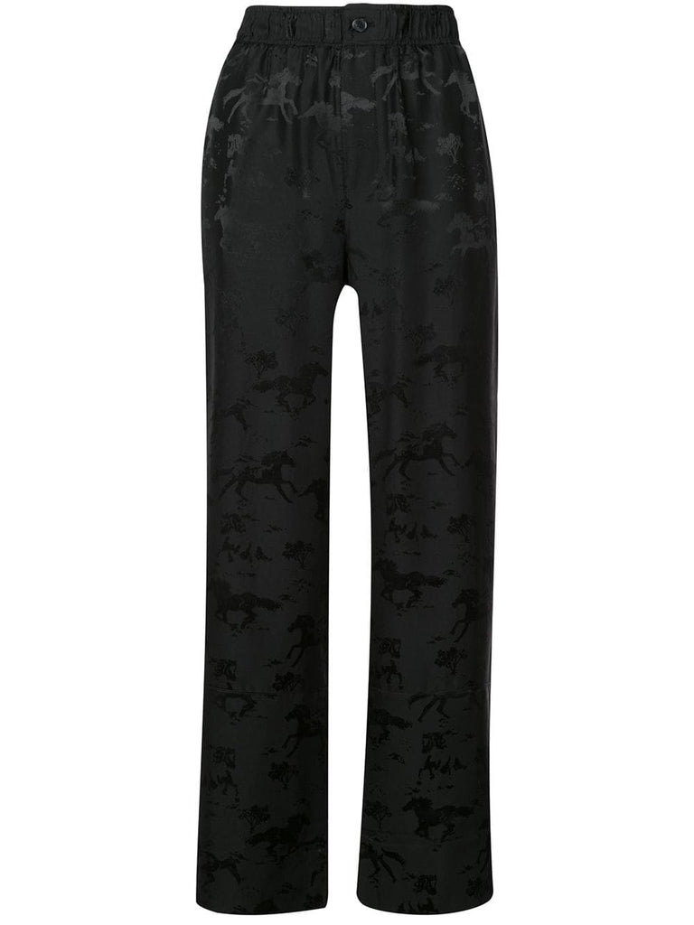 horse print trousers