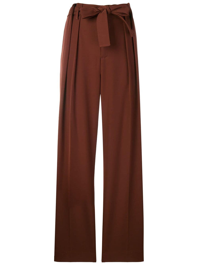 high-waisted palazzo pants