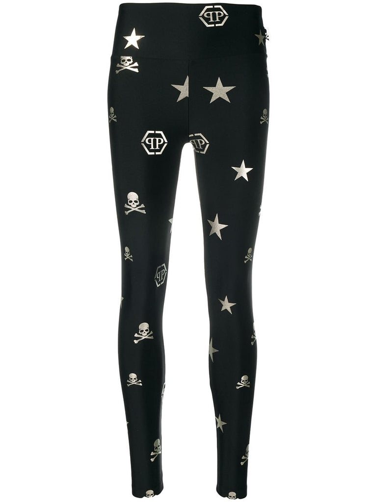 signature symbol printed leggings