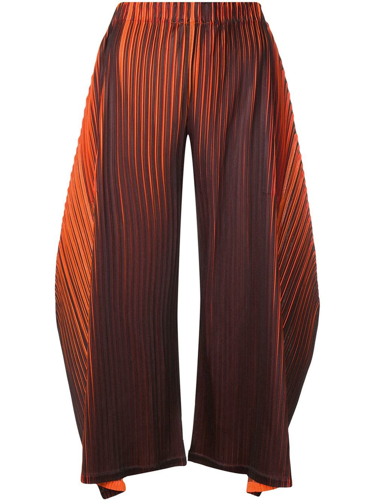 micro pleated trousers