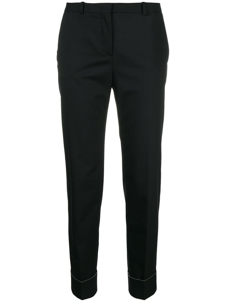 cuff tapered trousers