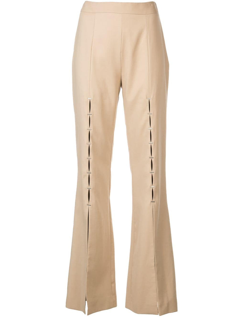 tailored front slit trousers