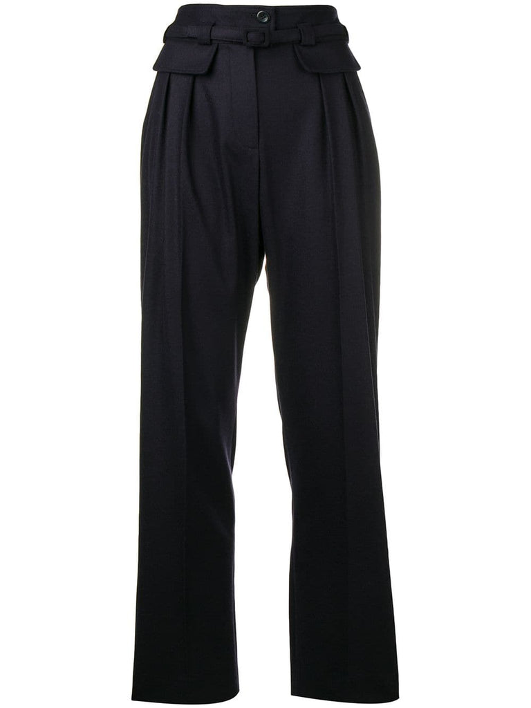 high waist tailored trousers