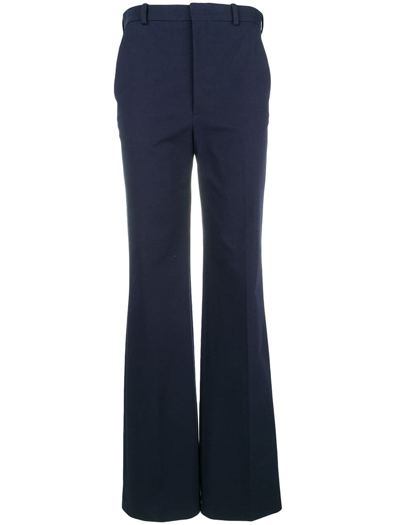 long straight-leg trousers