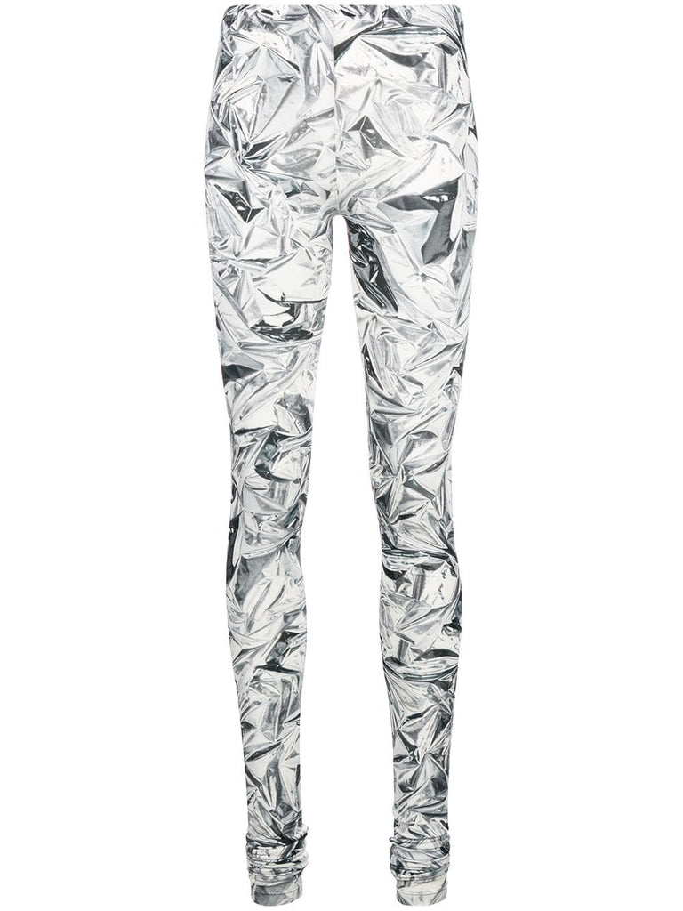 diamond print leggings