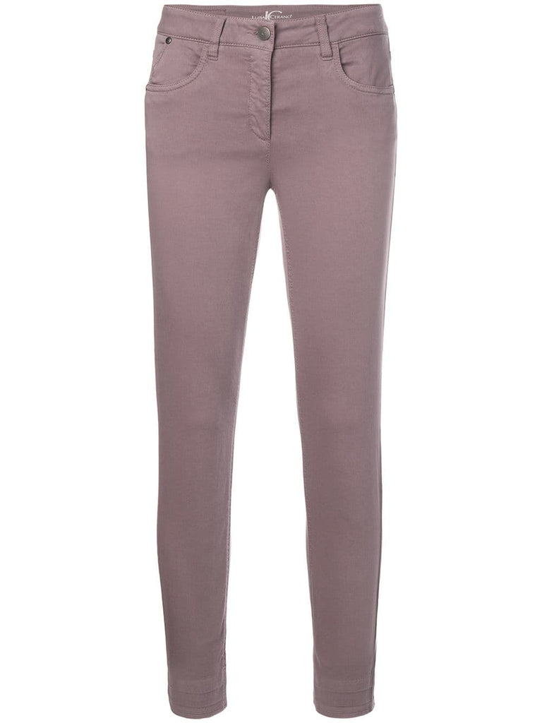 plain skinny trousers