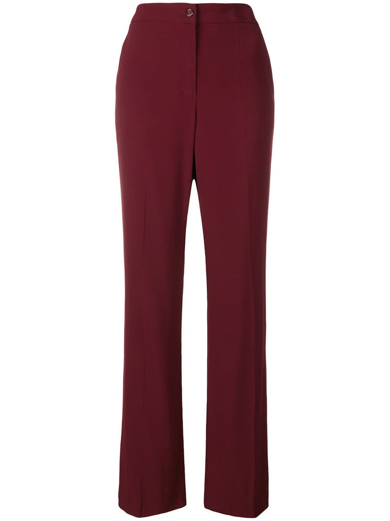 high waisted flared trousers