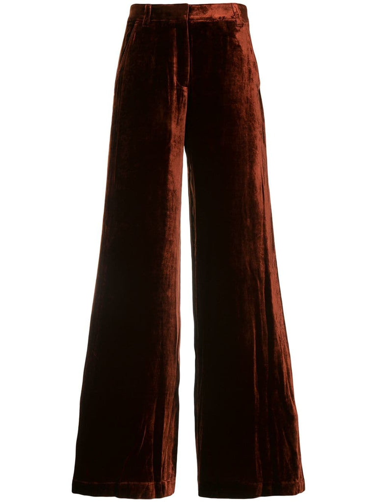 crushed velvet trousers