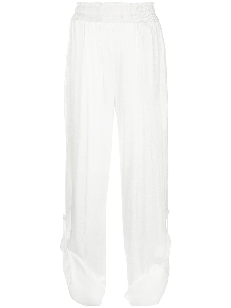 gathered ankles palazzo trouser