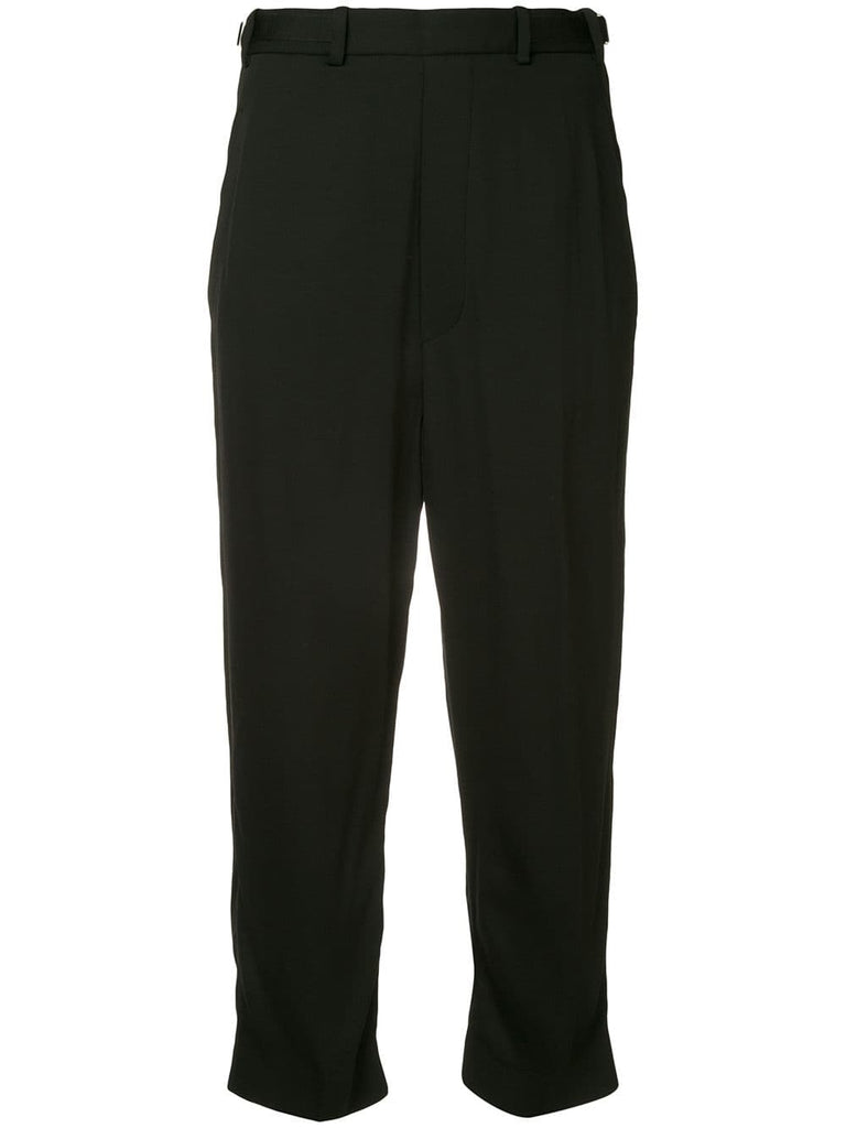 twisted seam cropped trousers