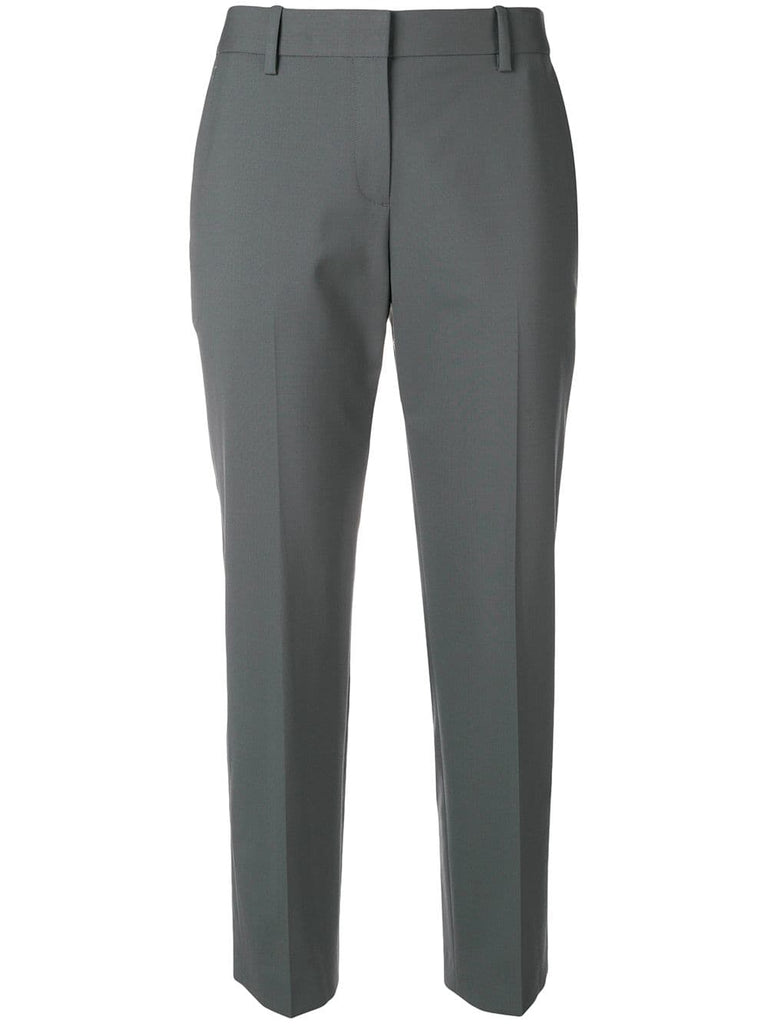 creased cropped trousers