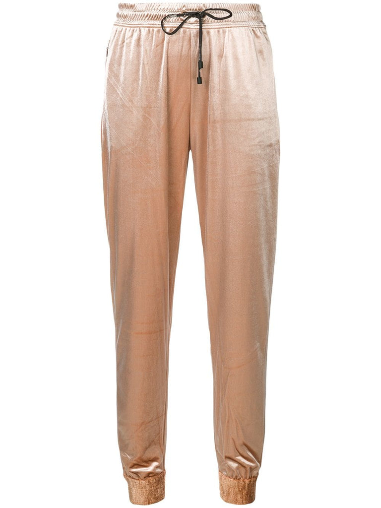 metallic look jogging bottoms