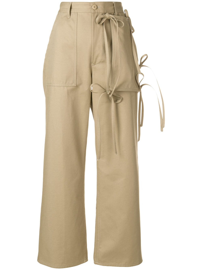 tied cargo trousers