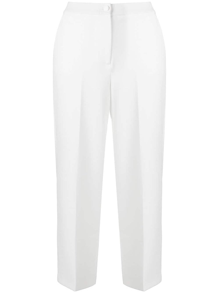 cropped wide-legged trousers