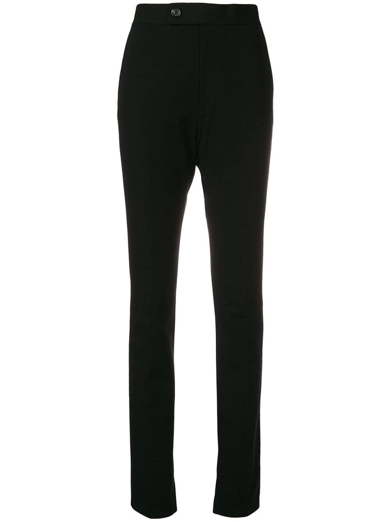 slim-fit gabardine pants