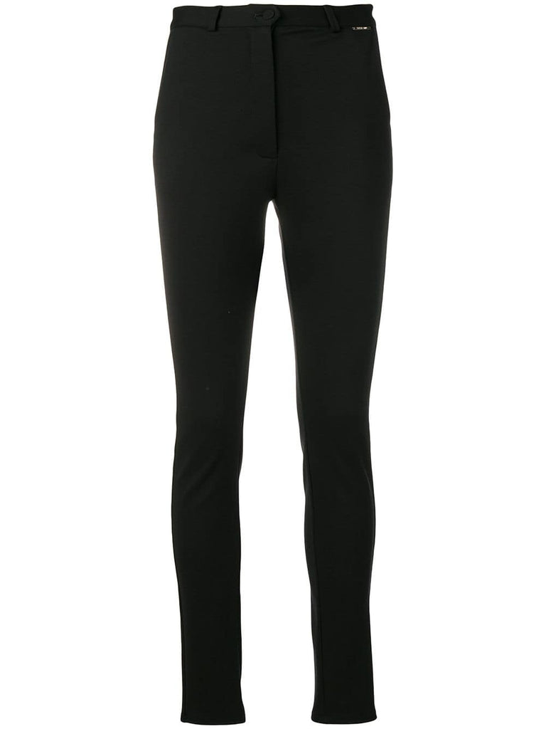 high-rise skinny trousers