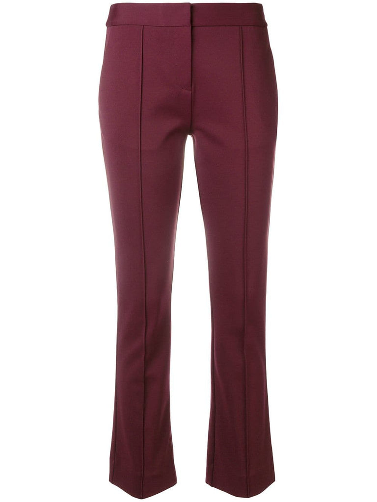 cropped bootcut trousers