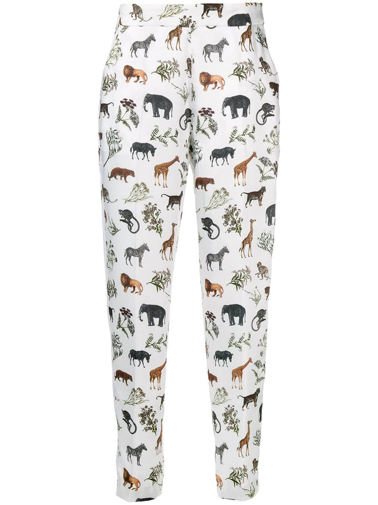 Safari print trousers