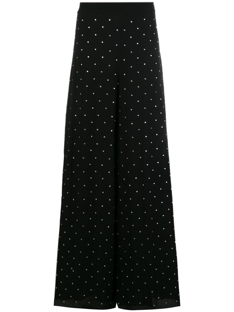 polka dot palazzo pants