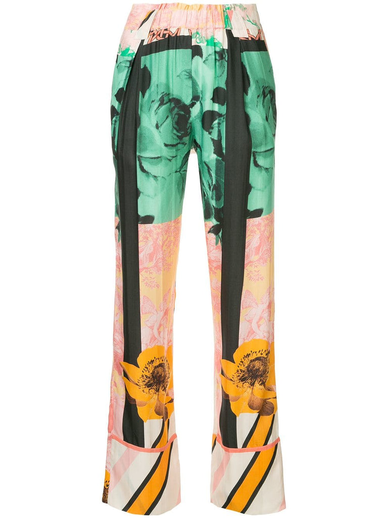 multi-print trousers