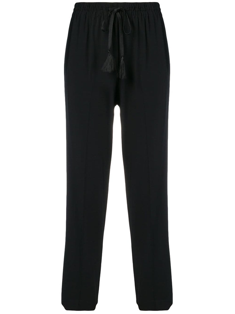 slim cropped trousers