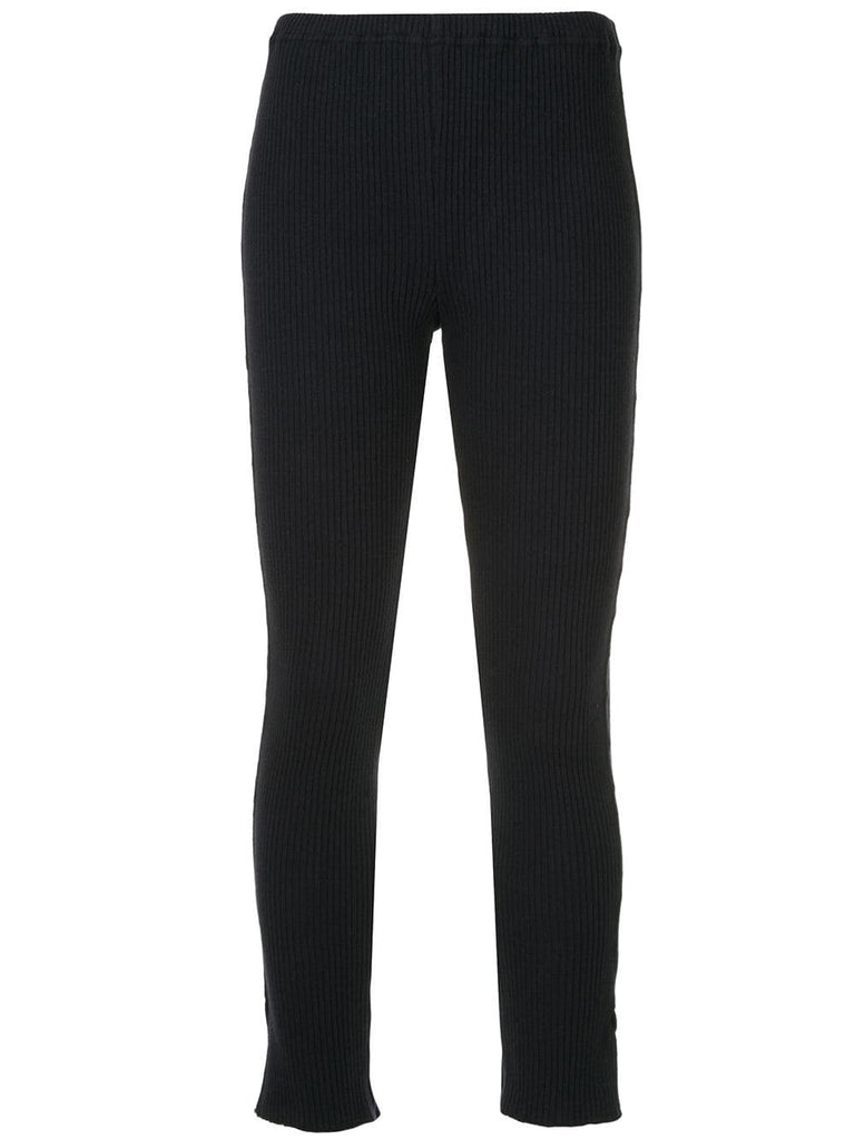 ribbed knit leggings