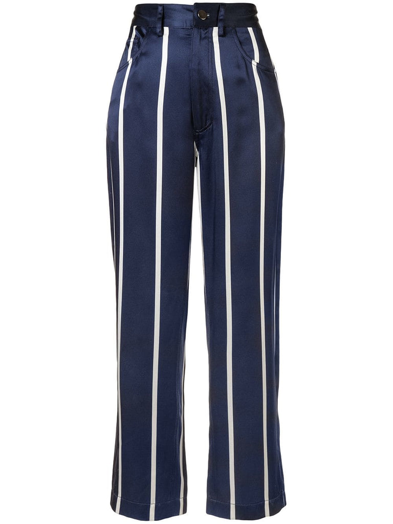 wide stripe trousers