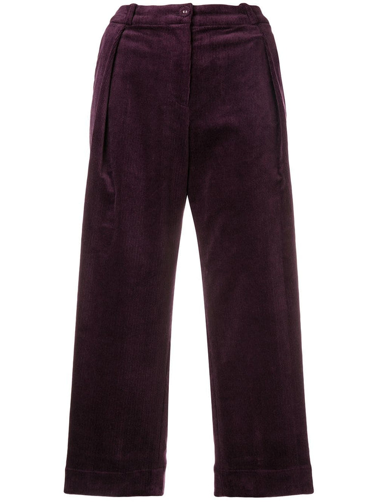 pleated corduroy trousers