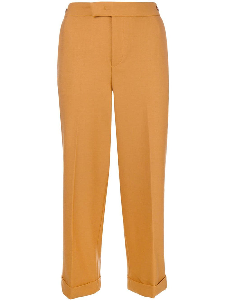 cropped tailored trousers