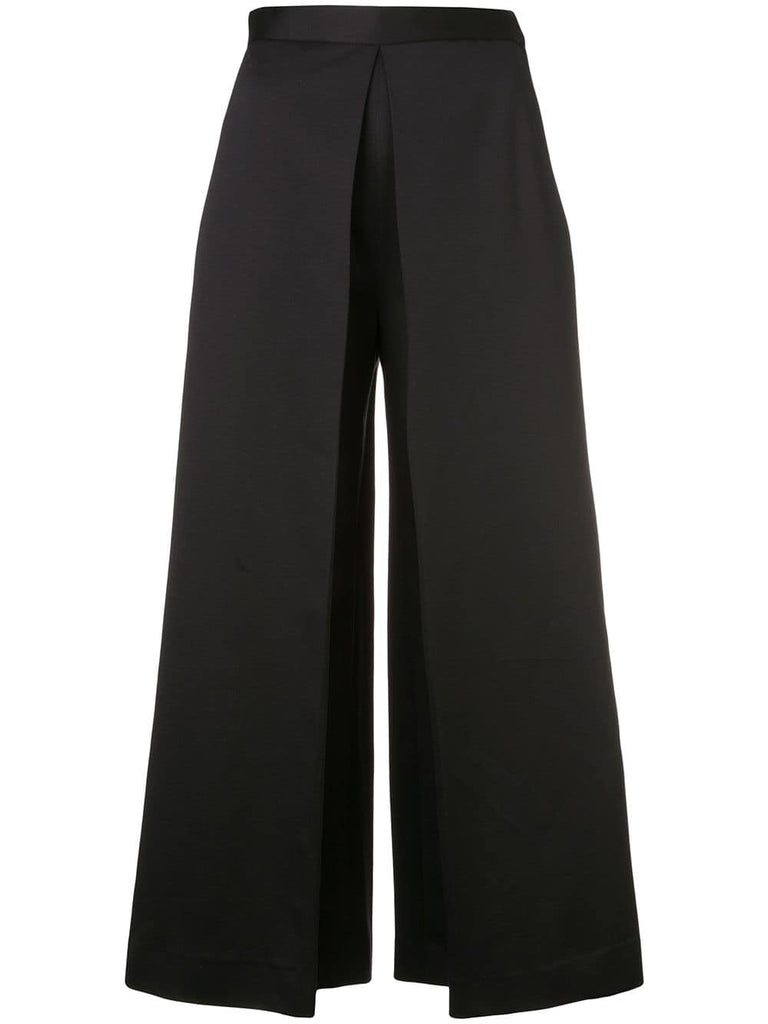 pleated front palazzo pants