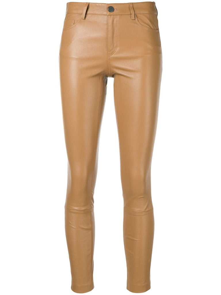 skinny leather trousers