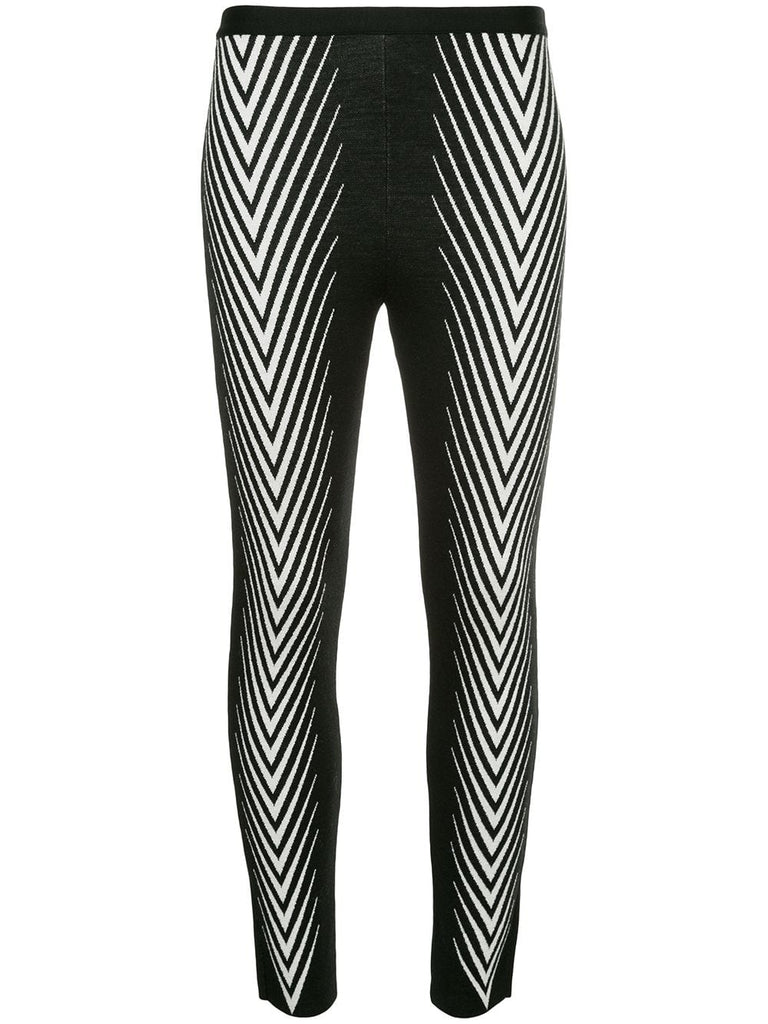 chevron-print leggings