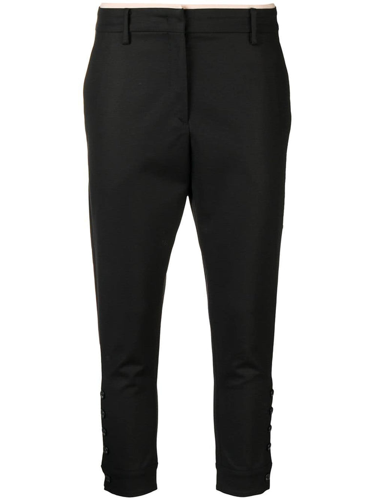 cropped high waisted trousers