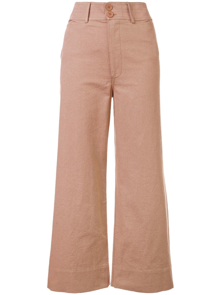 flared tailored trousers