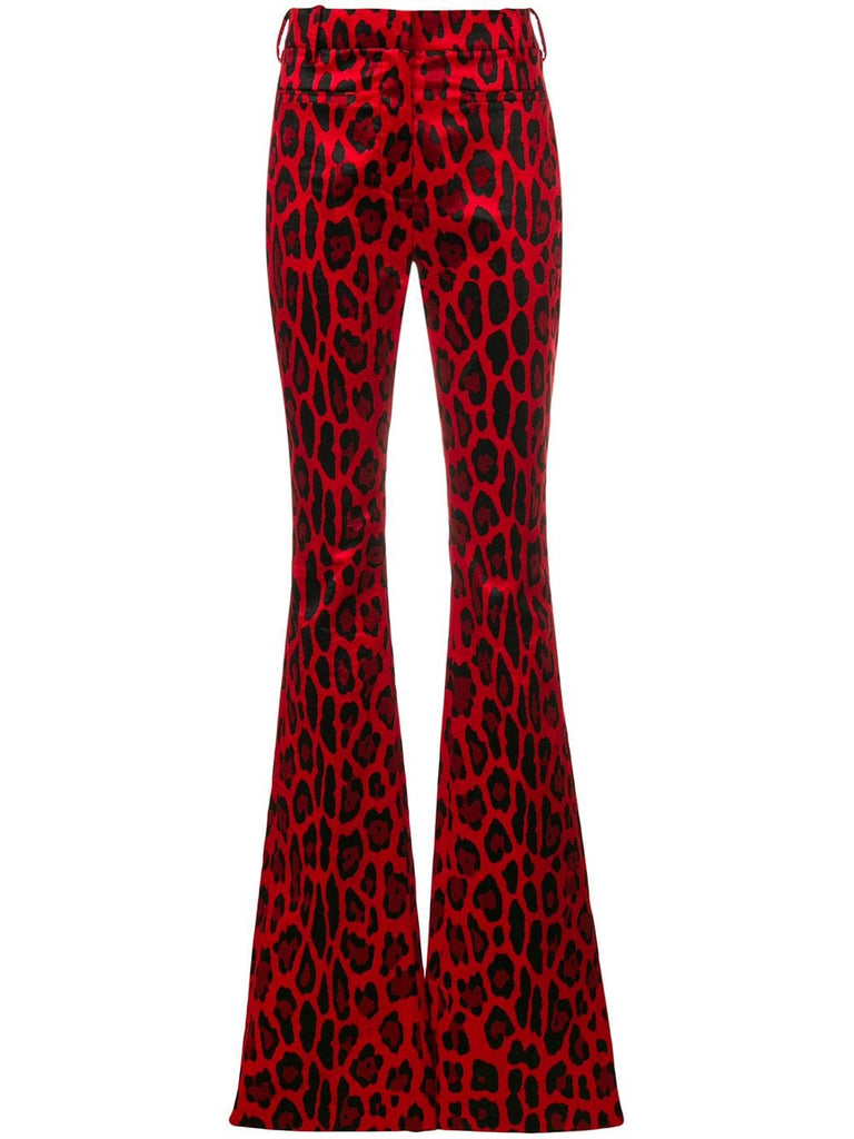 cheetah printed trousers