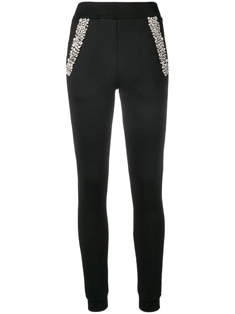 embellished skinny trousers