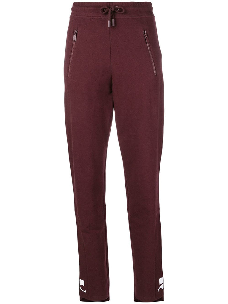 high-waisted track pants