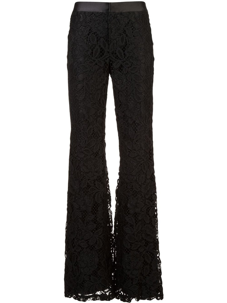 Nimma lace flared trousers