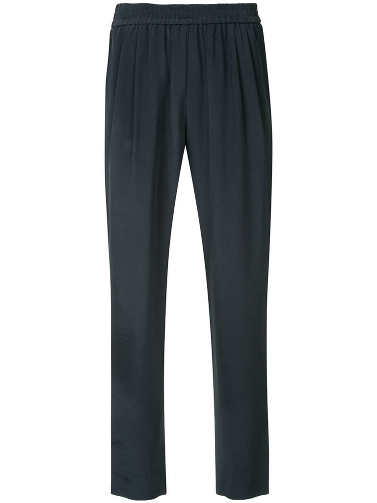 cropped ruffled trousers