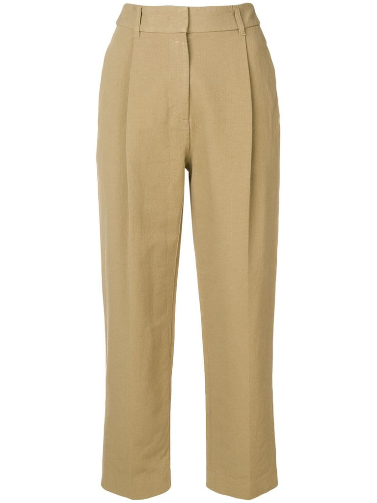 cropped tailored trousers