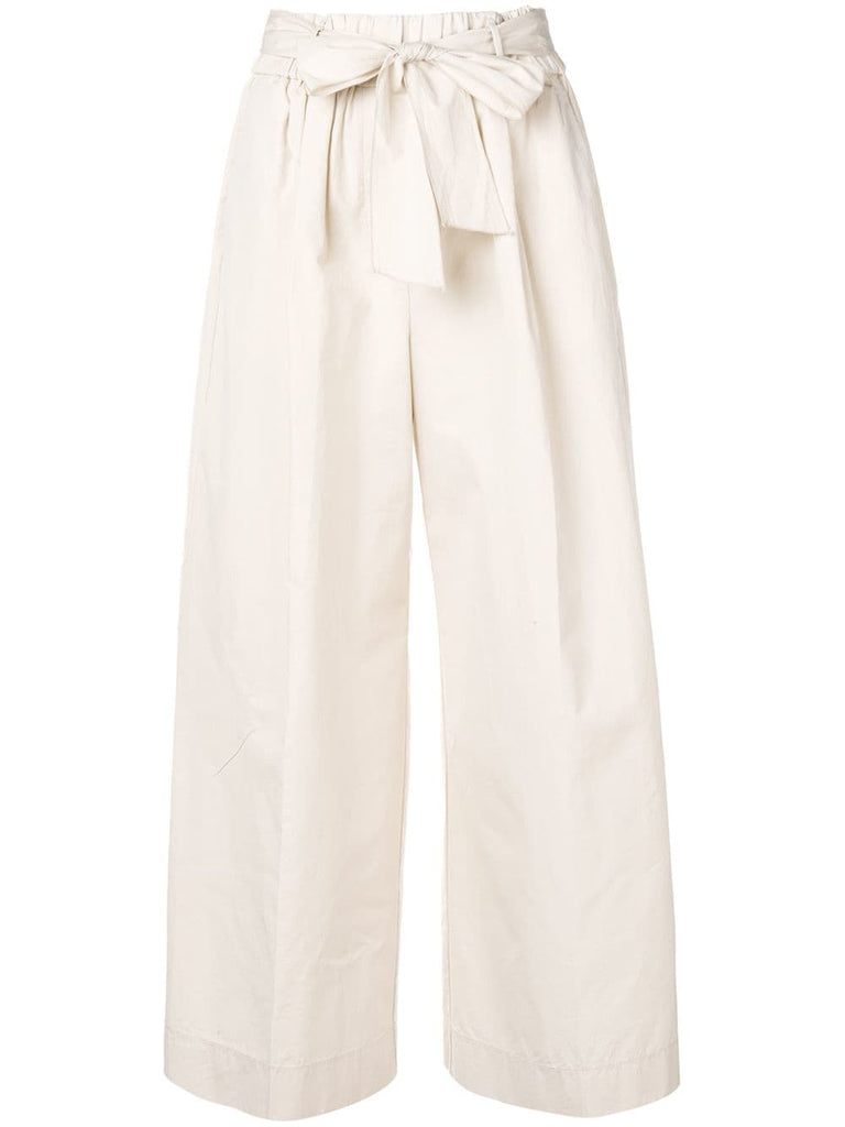 classic cropped paper bag trousers