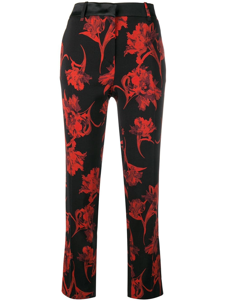 Parrot Tulip print trousers