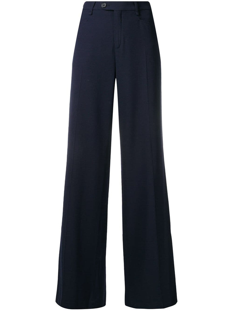 flare leg trousers