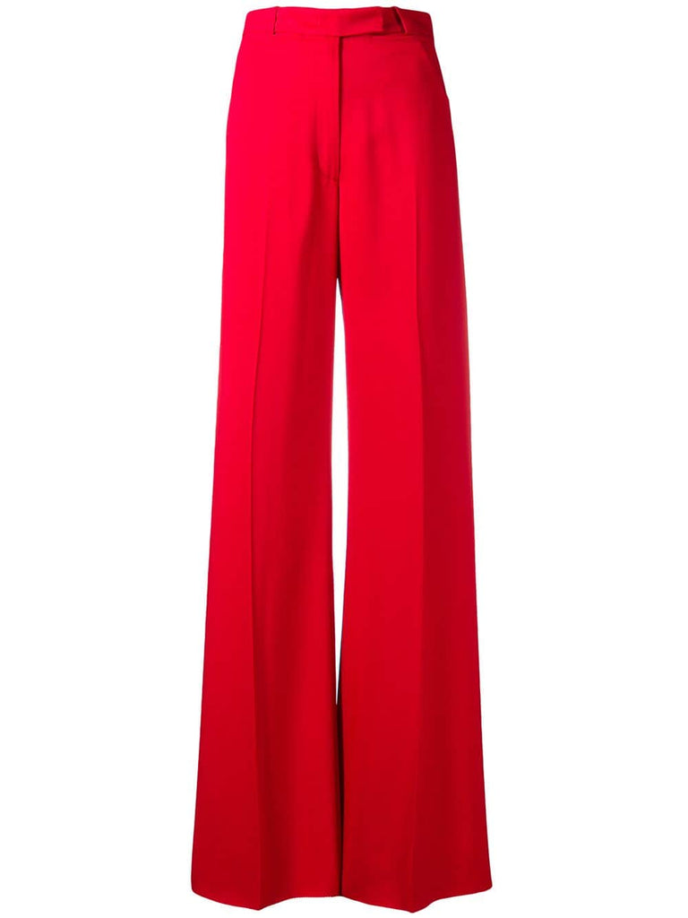 wide-leg tailored trousers