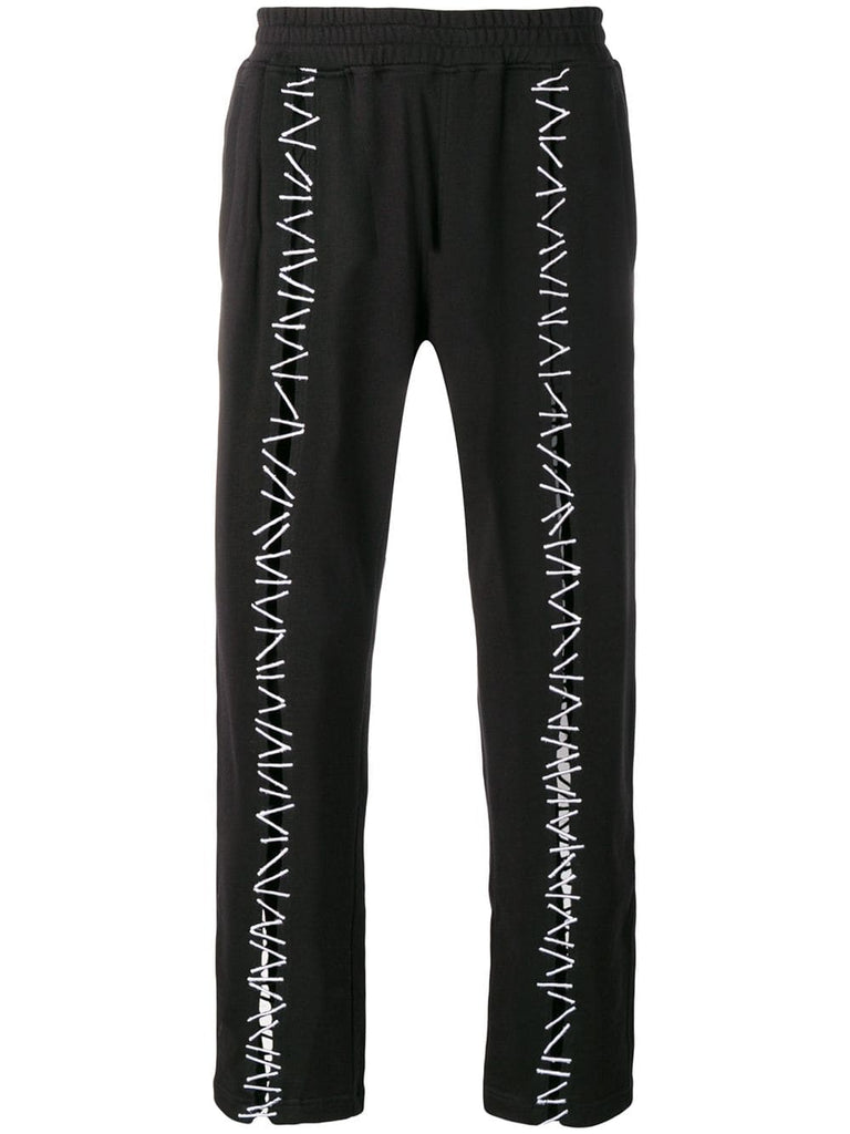 pin embroidery track pants