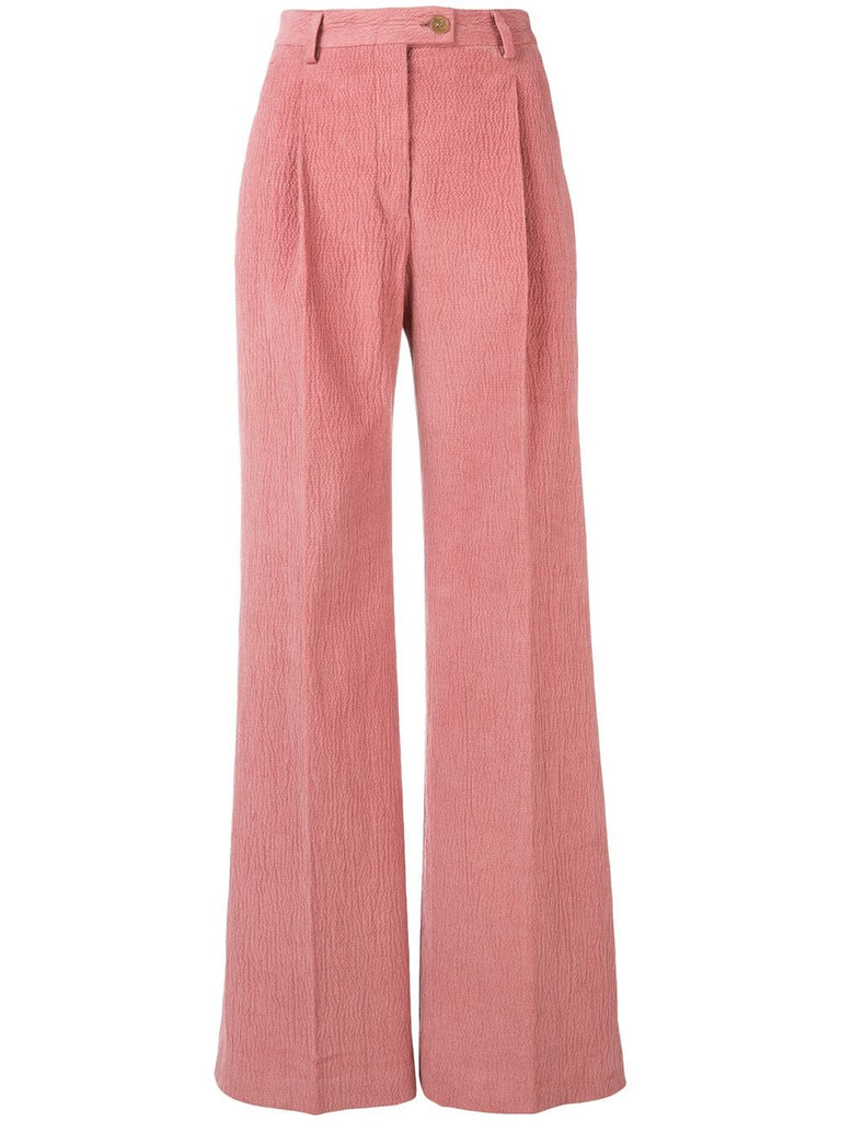 High-waisted trousers