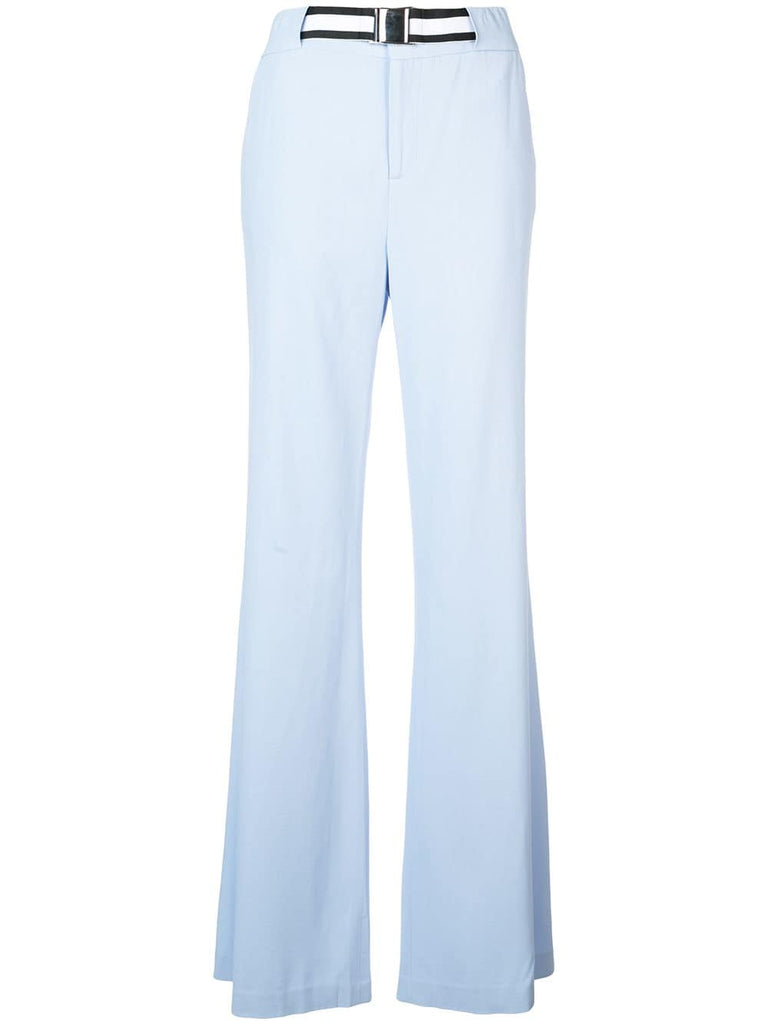 high rise palazzo trousers